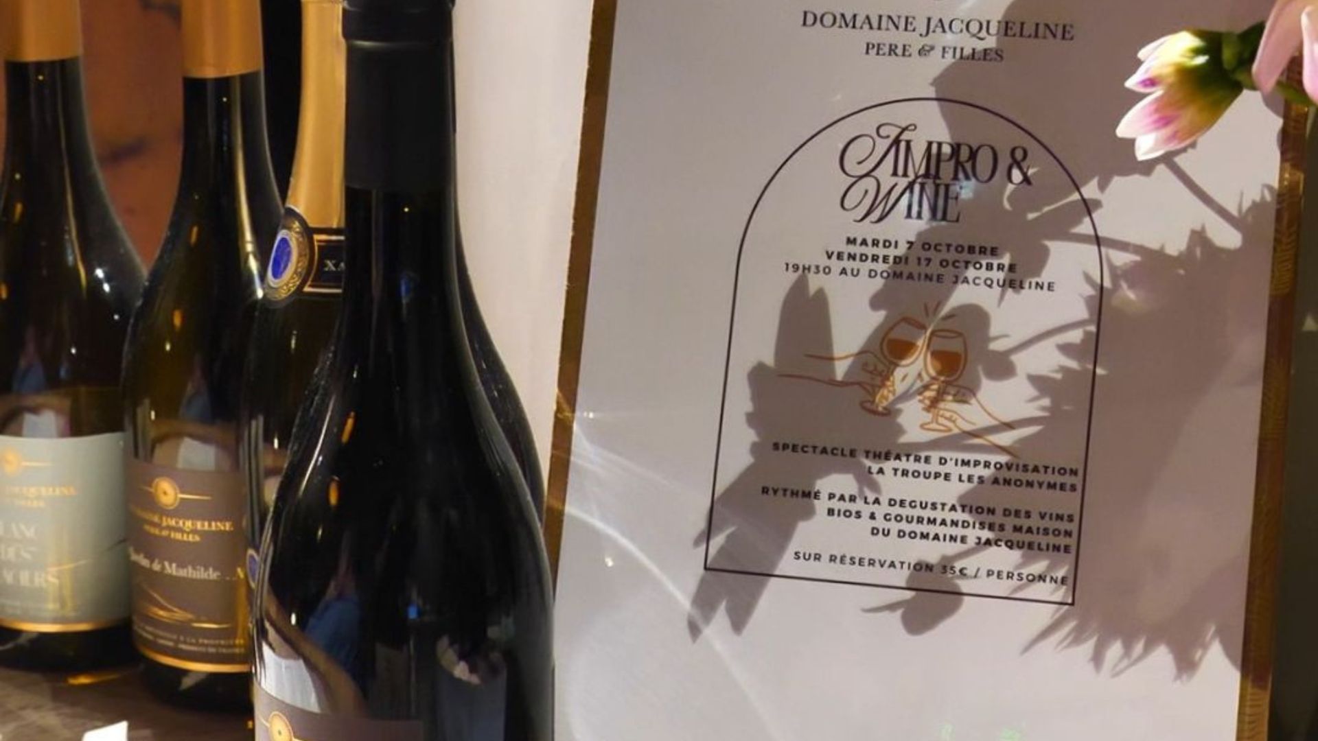 Aix-les-Bains – Soirée Impro & Wine au Domaine Jacqueline
